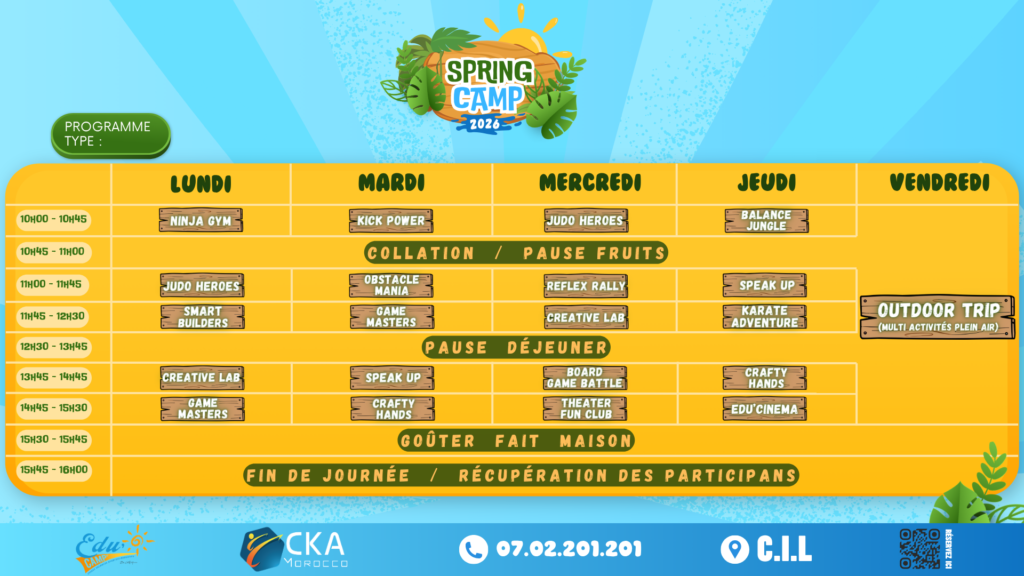 Spring Camp CKA Morocco - Casablanca - Programme